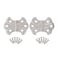 UNIQANTIQ HARDWARE Polished Nickel Butterfly Hinges 2 x 1716 Pack of 2 Surface Mount Hinges for Cabinet Doors and Boxes UA262HPN 1