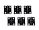 QCAA Narrow Butt Utility Hinge Swaged with Removable Loose Pin for Cabinet Door or Box Hinge 112 x 112 x 14mm Flat Black 6 Pack Made in Taiwan
