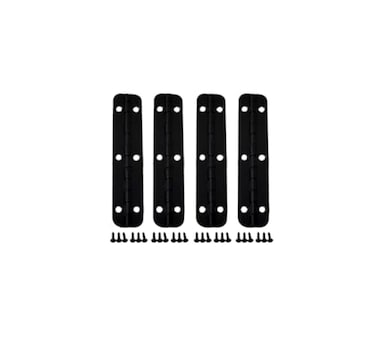 QCAA Solid Brass 180 Degree Small Piano Hinge Wooden Jewery Box Hinge Cabinet Closet 236 x 051 Matte Black 4 Pack Made in Taiwan