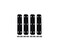 QCAA Solid Brass 180 Degree Small Piano Hinge Wooden Jewery Box Hinge Cabinet Closet 236 x 051 Matte Black 4 Pack Made in Taiwan