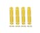 QCAA Solid Brass 180 Degrees Small Piano Hinge Wooden Jewery Box Hinge Cabinet Closet 236 x 05 Vibrated Brass 4 Pack Made in Taiwan