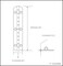 QCAA Solid Brass 180 Degrees Small Piano Hinge Wooden Jewery Box Hinge Cabinet Closet 236 x 05 Vibrated Brass 4 Pack Made in Taiwan