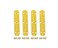 QCAA Solid Brass 180 Degrees Small Piano Hinge Wooden Jewery Box Hinge Cabinet Closet 236 x 05 Vibrated Brass 4 Pack Made in Taiwan