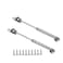 QLXHBOT Gas Struts 10 inch 20N44lb Gas Springs Lift Support Lid Stay Silver 2Pcs