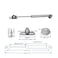 QLXHBOT Gas Struts 10 inch 20N44lb Gas Springs Lift Support Lid Stay Silver 2Pcs