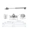 QLXHBOT Gas Struts 10 inch 20N44lb Gas Springs Lift Support Lid Stay Silver 2Pcs