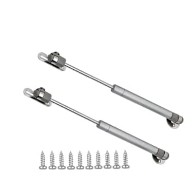 QLXHBOT Gas Struts 10 inch 20N44lb Gas Springs Lift Support Lid Stay Silver 2Pcs