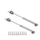 QLXHBOT Gas Struts 10 inch 20N44lb Gas Springs Lift Support Lid Stay Silver 2Pcs