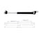 QLXHBOT Gas Struts 20N44lb 10 Inch Gas Struts Lift Supports Gas Spring Lid Support Gas PropsShocksBlack 2 Pcs