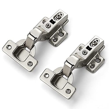 Ravinte 10 Pack 5 Pairs European Kitchen Cabinet Hinges Soft Close Insert Cabinet Door Hinges HeavyDuty Frameless Adjustable Concealed Cabinet Cup Hinge