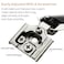 Ravinte 40 Pack 20 Pair 12 inch Overlay Cabinet Hinges Kitchen Soft Close Cabinet Hinges Hidden Door Hinge for Kitchen Cabinet Hinges Stainless Steel Adjustable Hinges Satin Nickel Cabinet Hardware