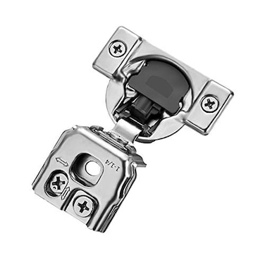 Ravinte 50 Pack 25 Pairs 114 inch Overlay Soft Close Hinges for Kitchen Cabinet Hinges Satin Nickel Hidden Hinges Stainless Steel Concealed Hinge self Closing