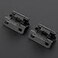 Ravinte 50 Pack 25 Pairs SemiOverlay 12 inch SelfClosing Face Frame Cabinet Hinges Matte Black Half WrapAround Kitchen Cabinet Door Hinges Face Mount Cabinet Hardware