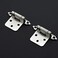 Ravinte 60 Pack 30 Pairs 12 inch Overlay Cabinet Hinges SelfClosing SemiConcealed Face Mount Satin Nickel Decorative Hardware with Door Bumpers for Kitchen Cupboard Doors Silver