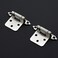 Ravinte 60 Pack 30 Pairs 12 inch Overlay Cabinet Hinges SelfClosing SemiConcealed Face Mount Satin Nickel Decorative Hardware with Door Bumpers for Kitchen Cupboard Doors Silver