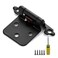 Ravinte 60 Pack 30 Pairs 12 Overlay Cabinet Door Hinges Kitchen Black SemiConcealed Hinges Face Mount SelfClosing Cabinet Hardware with Bumpers Screwdriver