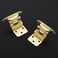 Ravinte Decor 4 Pack 2 Pair Gold Cabinet Hinges 38 inch Inset SemiConcealed Self Closing with Bumper Easy Surface Mount Installation Fit for Face Frame Cabinets