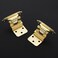 Ravinte Decor 4 Pack 2 Pair Gold Cabinet Hinges 38 inch Inset SemiConcealed Self Closing with Bumper Easy Surface Mount Installation Fit for Face Frame Cabinets