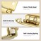 Ravinte Decor 4 Pack 2 Pair Gold Cabinet Hinges 38 inch Inset SemiConcealed Self Closing with Bumper Easy Surface Mount Installation Fit for Face Frame Cabinets