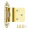 Ravinte Decor 4 Pack 2 Pair Gold Cabinet Hinges 38 inch Inset SemiConcealed Self Closing with Bumper Easy Surface Mount Installation Fit for Face Frame Cabinets