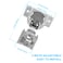 Redunest 34 Inch Overlay Soft Close Cabinet Hinges 50 Pack Slow Soft Close Hinges for Kitchen Cabinets Satin Nickel Hidden Self Closing Kitchen Cabinet Hinges for Cupboard