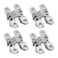 Rierdge Hidden Gate Hinge 238 Stainless Steel 180 Degree Invisible Cross Hinges for Kitchen Cabinet Door Frameless Concealed Hinge with Screws 4pcs