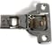 Salice ECentra NickelPlated Metal 106degree 916inch Overlay Screwon Face Frame Hinge with 2 Cams 2