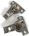 Salice ECentra NickelPlated Metal 106degree 916inch Overlay Screwon Face Frame Hinge with 2 Cams 2