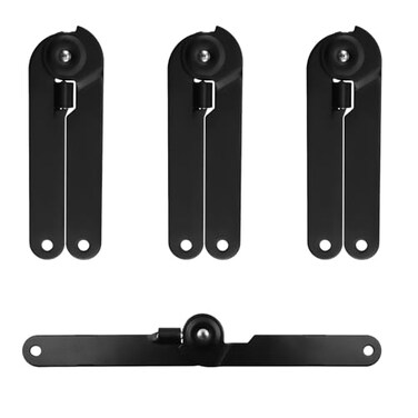 Savagrow 4pcs 180 Degree Rotatable Support Hinges Black 9 Folding Lid Support Hinges