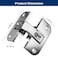 SDRZJX Adjustable Pie Cut Corner Hinge Compatible with Hafele Grass 975 Mepla SSP 17 19 21 Replace 34390710 CabinetsCorner Cabinet Bifold Door Hinge