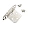 SDTC Tech 4Pack Overlay Cabinet Door Hinges Nickel Plated SelfClosing Flush Cabinet Hinges with Mounting Screws Face Mount