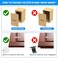 SDTC Tech 4Pack Overlay Cabinet Door Hinges Self Closing Semi Partial Wrap Around Cupboard Hinge with Stainless Steel Mounting Screws Matte White