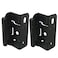 SMBBIT Smbbit Partial warp 12 inch Inset Cabinet Hinges Overlay Cabinet Hinges 4 Pack Matte Black