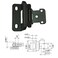 SMBBIT Smbbit Partial warp 12 inch Inset Cabinet Hinges Overlay Cabinet Hinges 4 Pack Matte Black