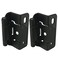 SMBBIT Smbbit Partial warp 12 inch Inset Cabinet Hinges Overlay Cabinet Hinges 4 Pack Matte Black