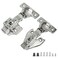 STIANC 2 Pack Full Overlay Face Frame Frameless Soft Close Concealed European Hinges for Kitchen Cabinet Door Clip On 3 Way Adjustability 105 Degree