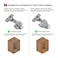 STIANC 2 Pack Full Overlay Face Frame Frameless Soft Close Concealed European Hinges for Kitchen Cabinet Door Clip On 3 Way Adjustability 105 Degree