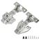 STIANC 2 Pack Full Overlay Face Frame Frameless Soft Close Concealed European Hinges for Kitchen Cabinet Door Clip On 3 Way Adjustability 105 Degree