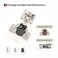 STIANC 50 Pcs 12 Overlay Soft Close Cabinet Hinges Variable Close Speed
