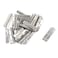 T Tulead Silver Cabinet Hinges 2x063 Butt Folding Hinges Outdoor Indoor Hinge Iron Door Hinge Pack of 24 with Mounting Screws
