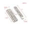 T Tulead Silver Cabinet Hinges 2x063 Butt Folding Hinges Outdoor Indoor Hinge Iron Door Hinge Pack of 24 with Mounting Screws