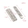 T Tulead Silver Cabinet Hinges 2x063 Butt Folding Hinges Outdoor Indoor Hinge Iron Door Hinge Pack of 24 with Mounting Screws