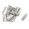 T Tulead Silver Cabinet Hinges 2x063 Butt Folding Hinges Outdoor Indoor Hinge Iron Door Hinge Pack of 24 with Mounting Screws
