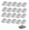 TamBee 40Pcs 17inch Folding Butt Hinges Mini Stainless Steel Hinge for Cabinet Cupboard Closet Door Home Furniture Hardware Boxes Gate Drawer Silver Tone