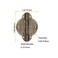 Tiazza 4Pcs Antique Brass Small Hinges Furniture Cabinet Drawer Door Gift Box Jewelry Box Pure Copper Embossing Hinge