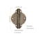Tiazza 4Pcs Antique Brass Small Hinges Furniture Cabinet Drawer Door Gift Box Jewelry Box Pure Copper Embossing Hinge