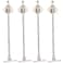 Uonlytech 4Pack Lid Support Hinge Soft Close Cabinet Door Damper Drop Down Hinge for Kitchen Cabinet Lid Stay Support for Flap Door Iron Silver 905 X 143 X 019 in