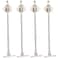 Uonlytech 4Pack Lid Support Hinge Soft Close Cabinet Door Damper Drop Down Hinge for Kitchen Cabinet Lid Stay Support for Flap Door Iron Silver 905 X 143 X 019 in