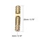 uxcell Folding Support Hidden Concealed Cylinder Hinge Brass Tone 4mm x 20mm 20pcs