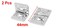 uxcell Toolbox Suitcase Box Metal Hinges Support Silver Tone 44mmx30mm 2pcs
